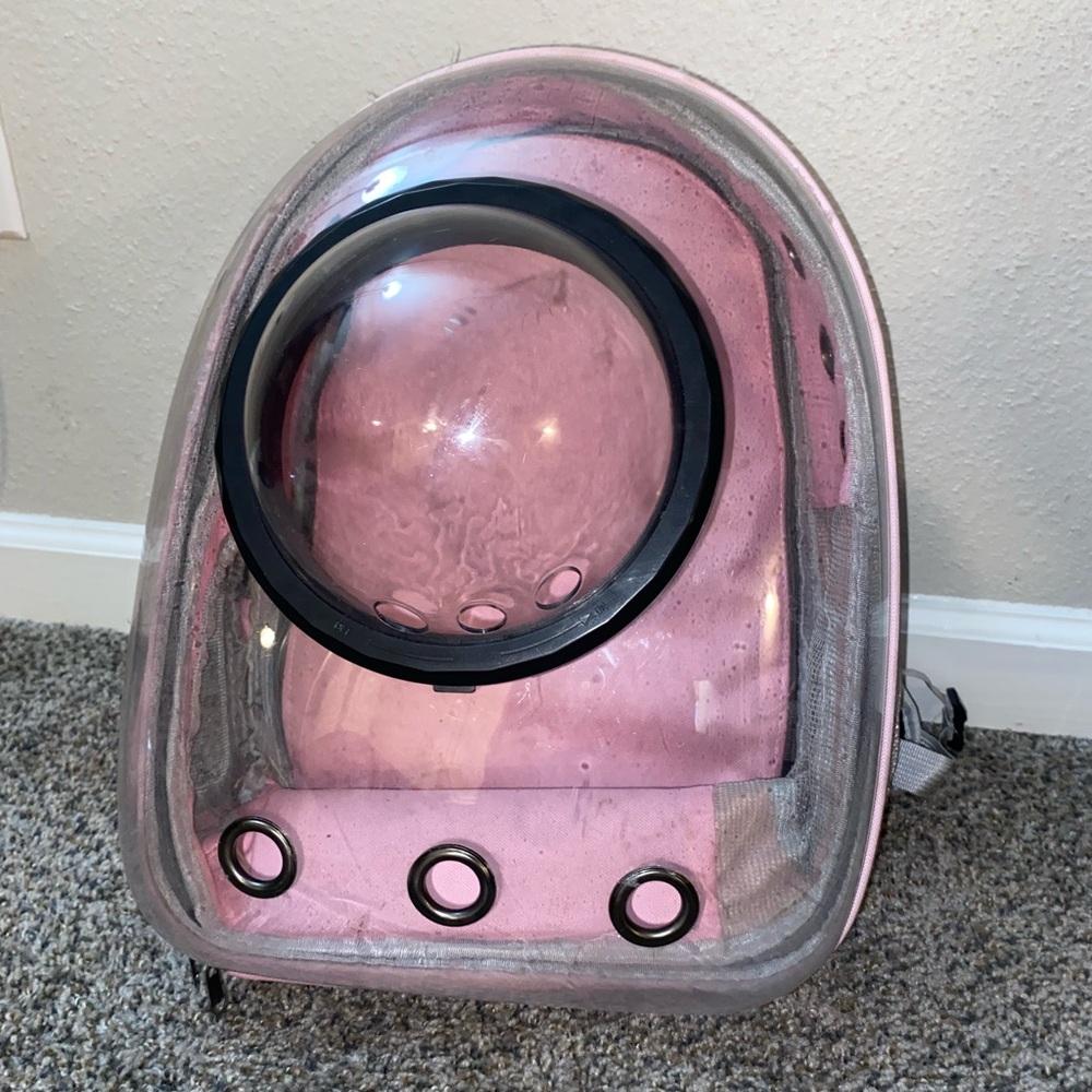 barely used cat backpack